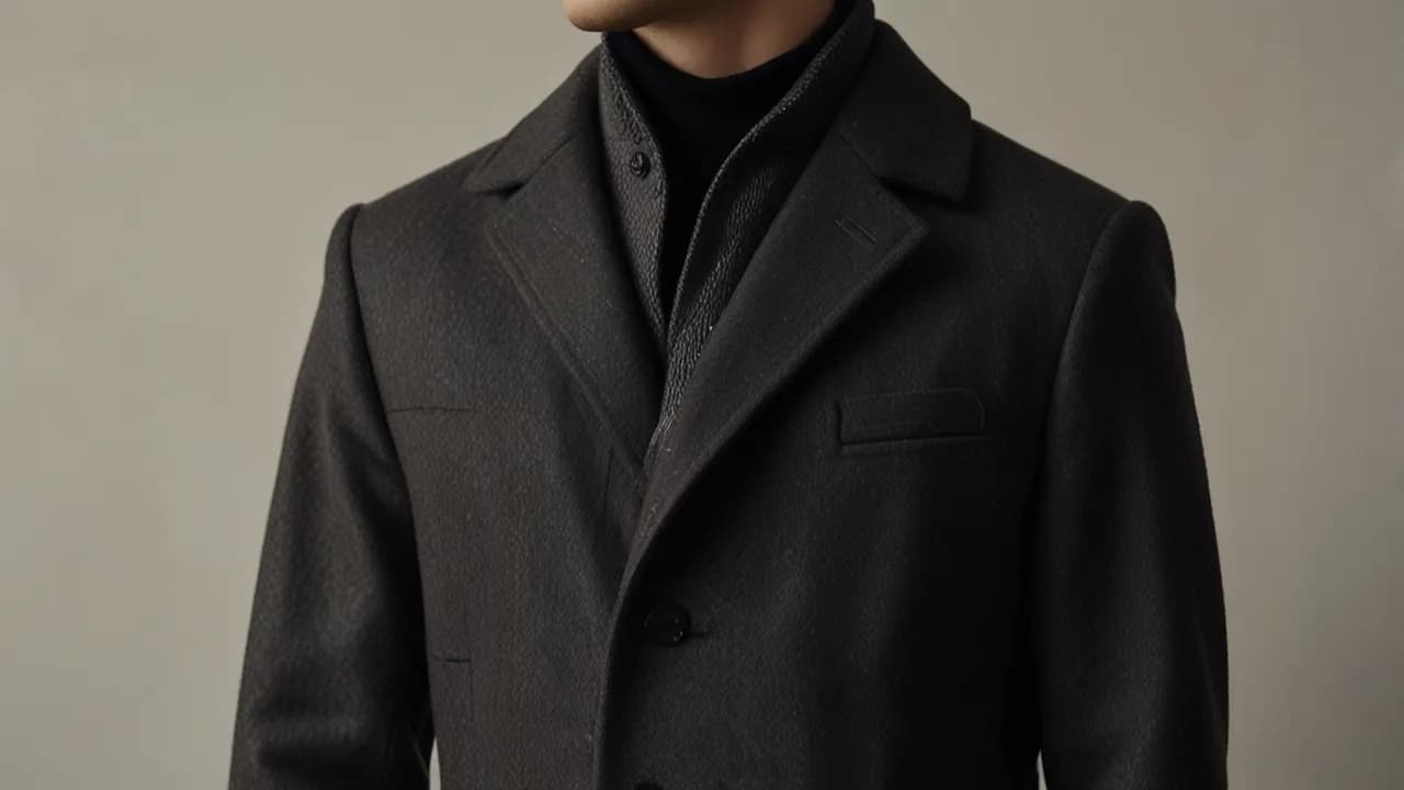 Długi płaszcz męski: Elegancja i styl na chłodne dni