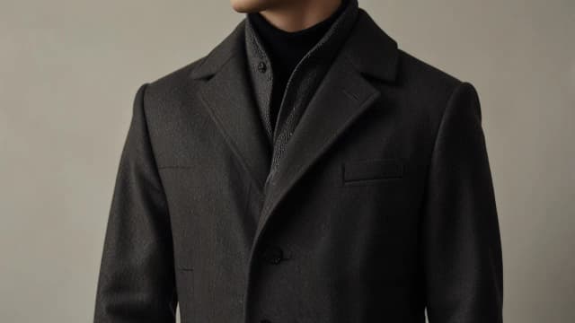 Długi płaszcz męski: Elegancja i styl na chłodne dni