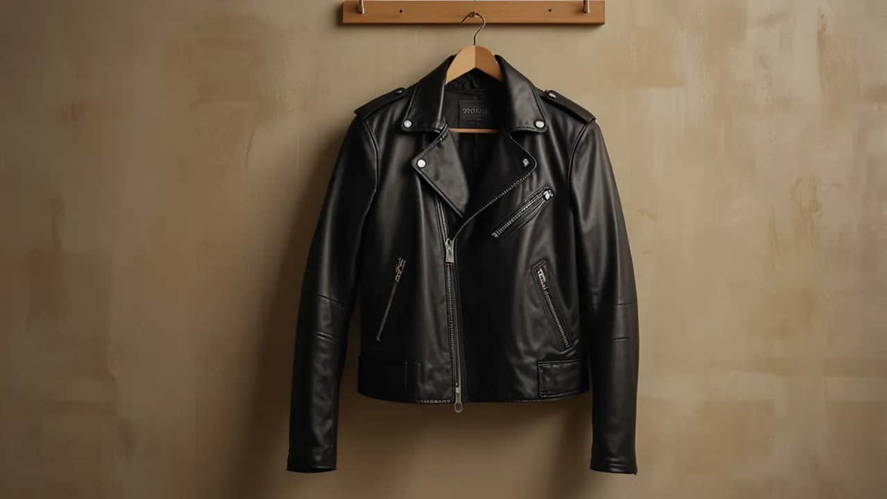 Czarna skórzana kurtka męska: Klasyka stylu i elegancji
